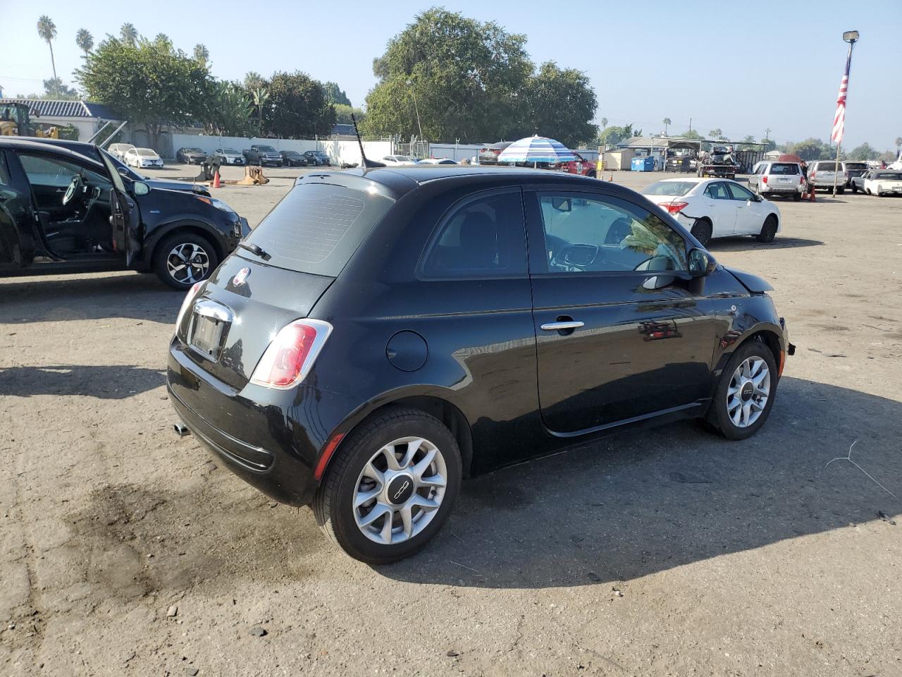 2016 Fiat 500 VIN 3C3CFFKR4GT165433 Copart auction photo, front end / minor dent/scratches damage thumbnail 3