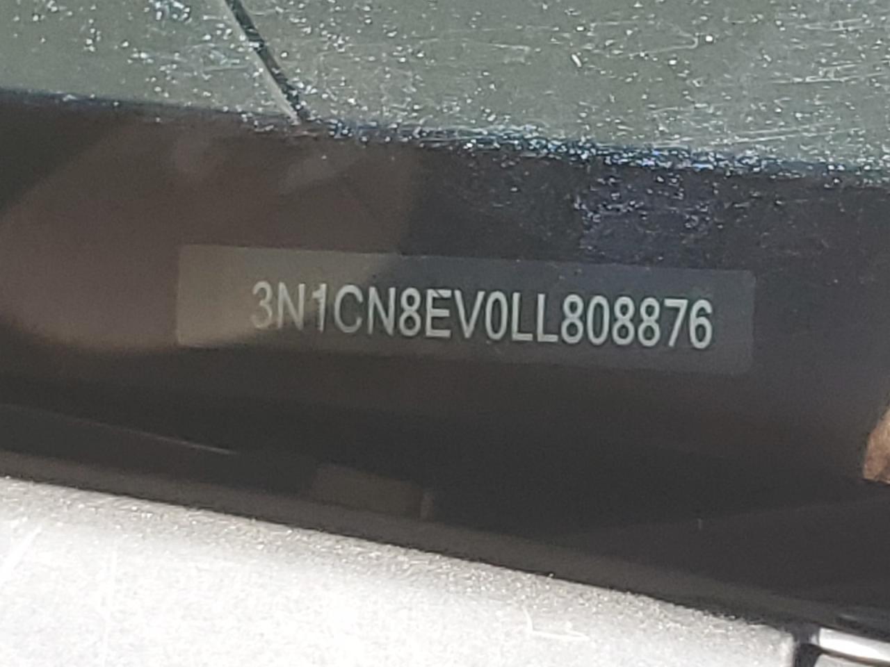 2020 Nissan Versa VIN 3N1CN8EV0LL808876 Copart auction photo, all over damage thumbnail 12