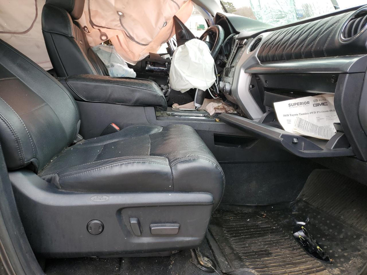 2018 Toyota Tundra VIN 5TFAW5F15JX716708 Copart auction photo, all over damage thumbnail 7