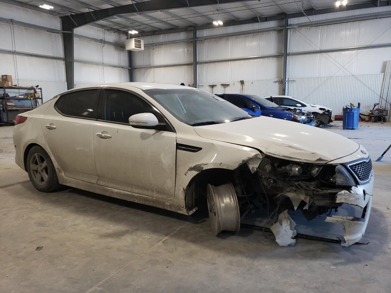 2015 KIA Optima VIN KNAGM4A73F5574736 Copart auction photo, front end / rear end damage thumbnail 4
