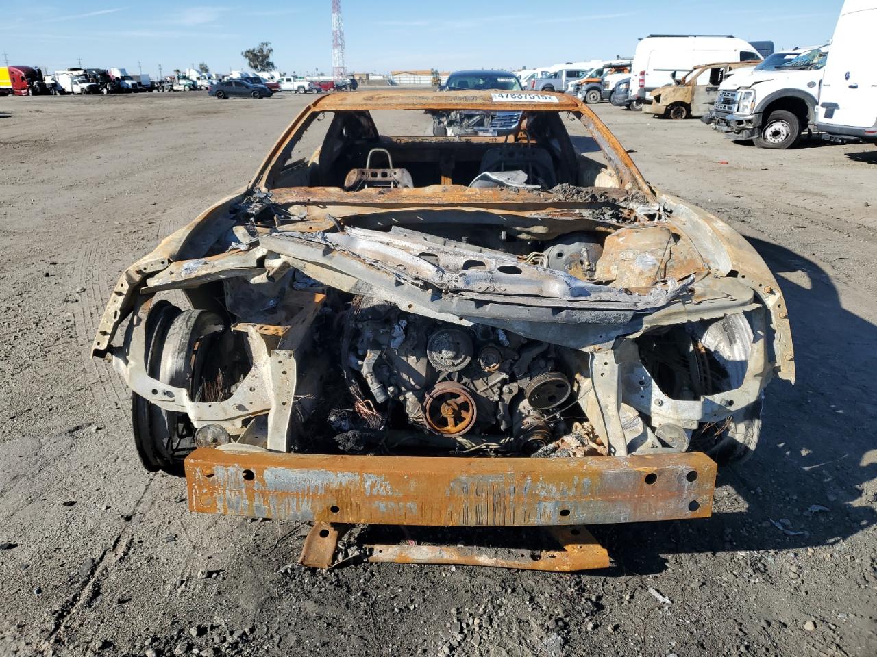 2013 Chevrolet Camaro VIN 2G1FA1E37D9163961 Copart auction photo, burn damage thumbnail 5