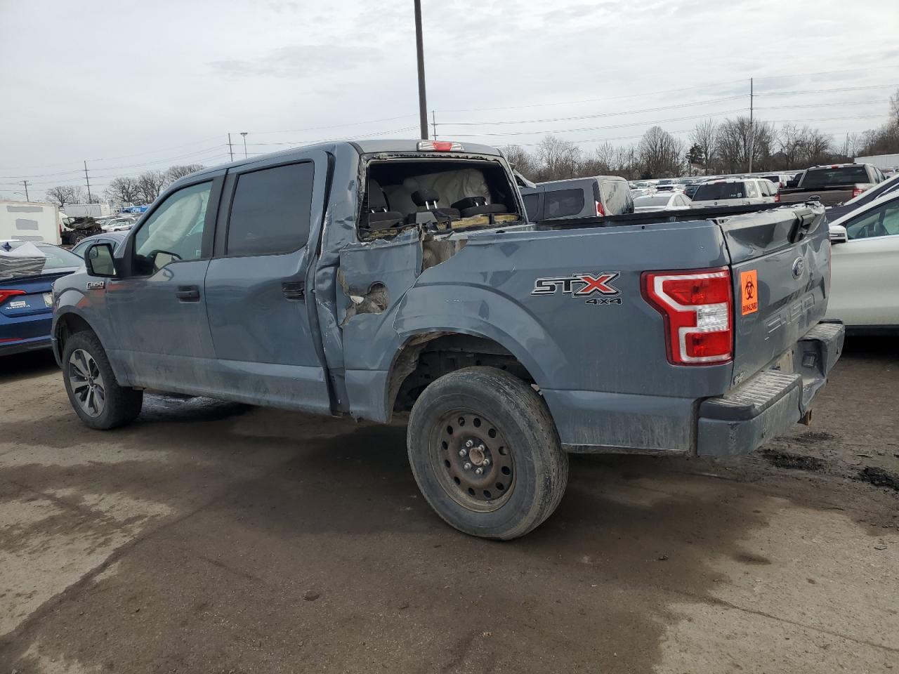 2019 Ford F-150 VIN 1FTEW1E51KFC05860 Copart auction photo, side / rear end damage thumbnail 2