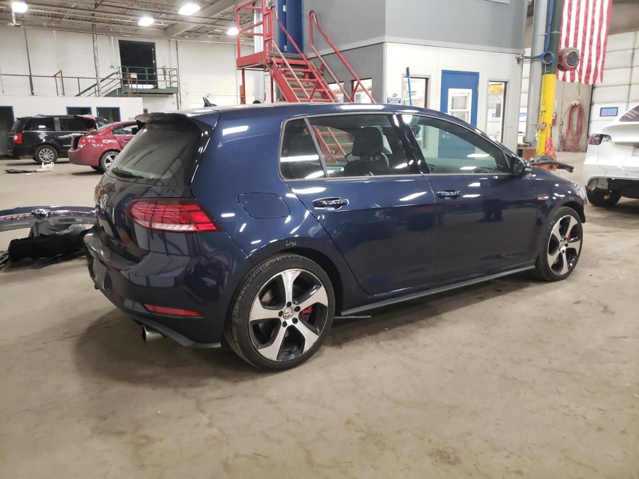 2019 Volkswagen GTI VIN 3VW5T7AU6KM026378 Copart auction photo, front end damage thumbnail 3