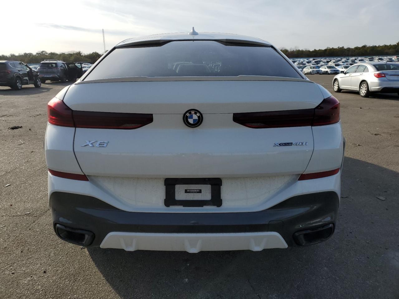 2021 BMW X6 VIN 5UXCY6C0XM9E91684 Copart auction photo, side / rear end damage thumbnail 6