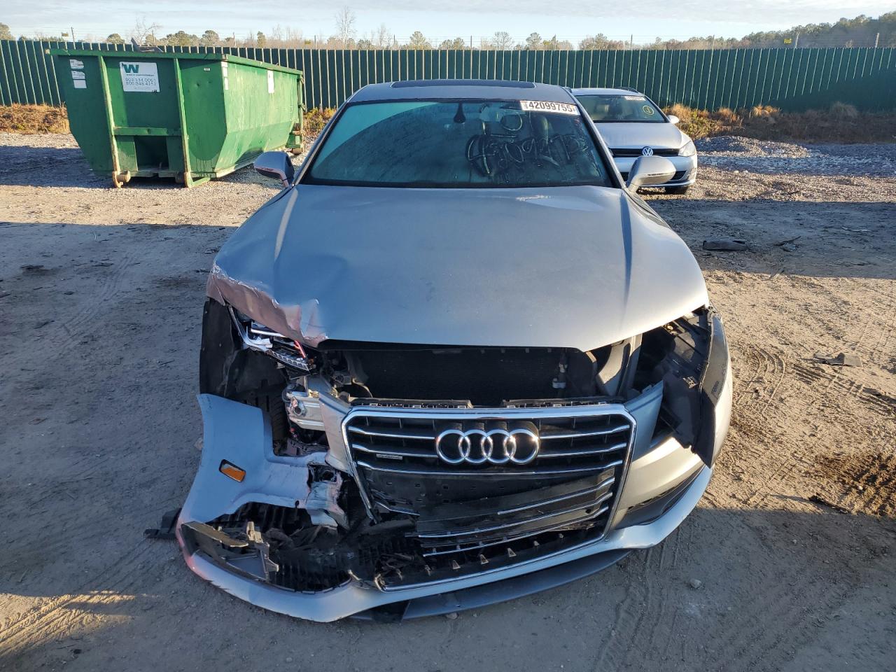 2014 Audi A7 VIN WAU2GAFC3EN080932 Copart auction photo, front end damage thumbnail 5