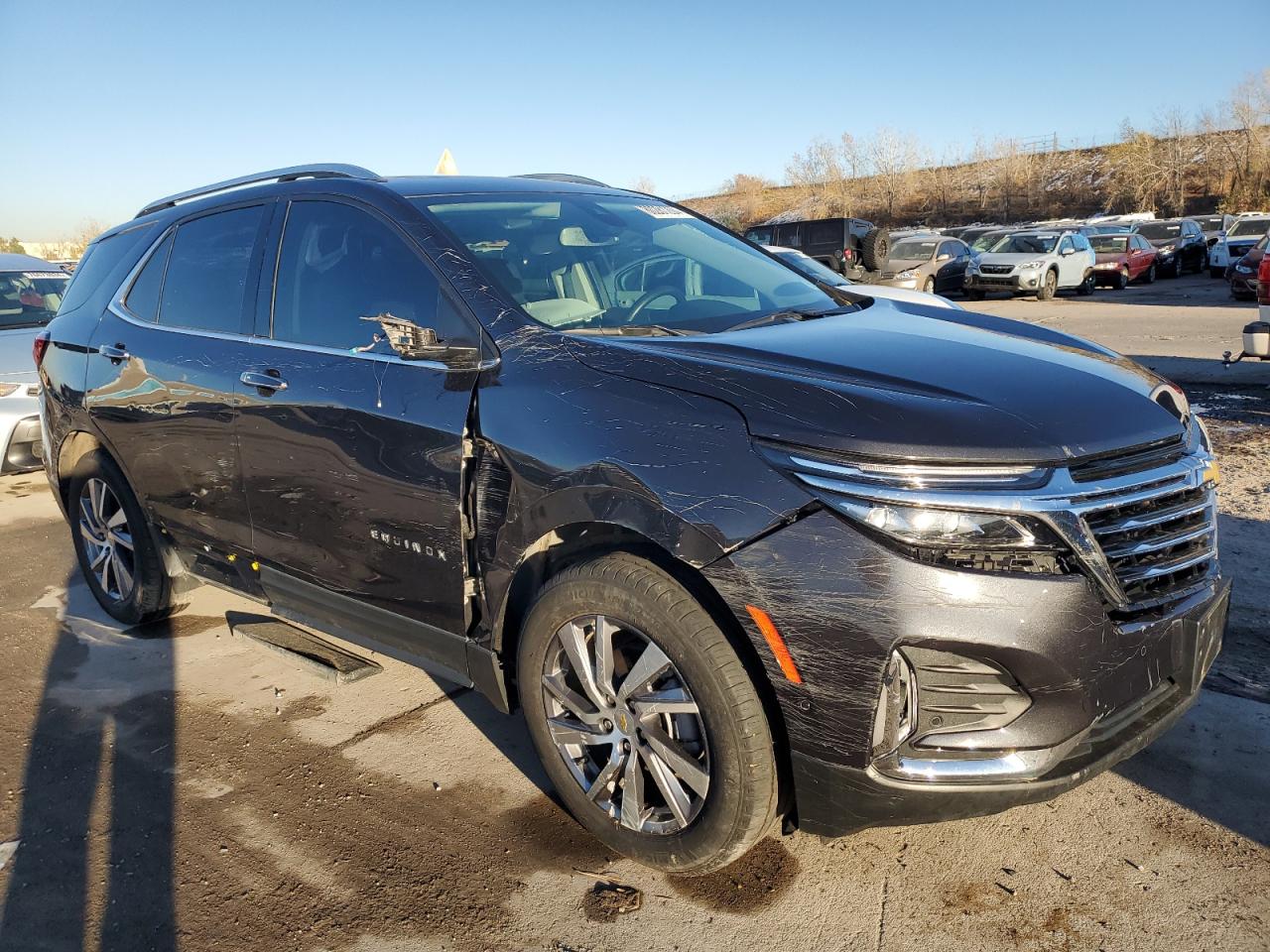 2022 Chevrolet Equinox VIN 2GNAXXEV0N6148992 Copart auction photo, front end / side damage thumbnail 4