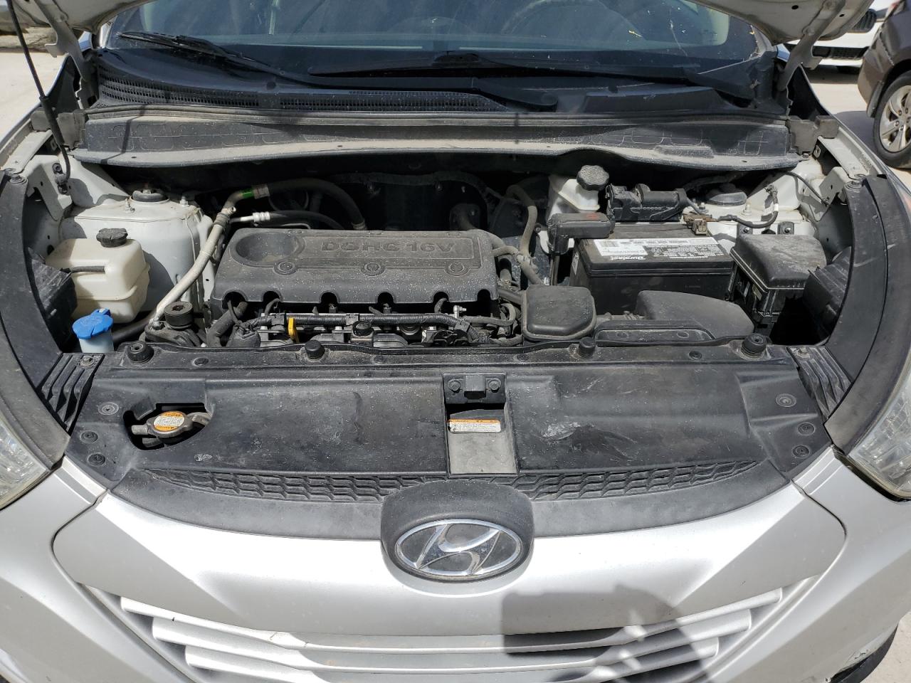 2012 Hyundai Tucson VIN KM8JU3AC8CU392849 Copart auction photo, front end / undercarriage damage thumbnail 12
