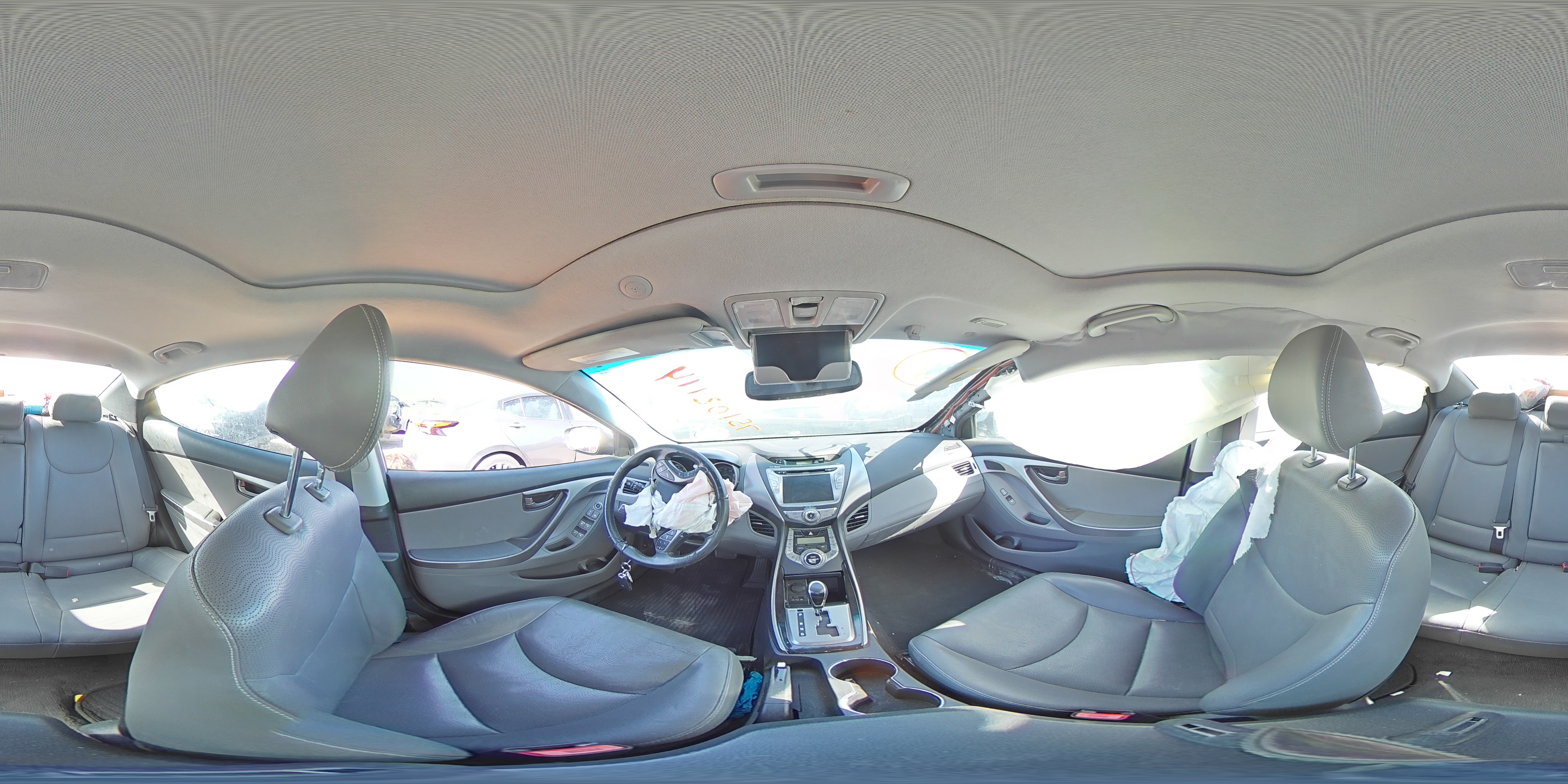 2013 Hyundai Elantra VIN KMHDH4AE1DU917812 Copart auction photo, front end / frame damage damage thumbnail 13