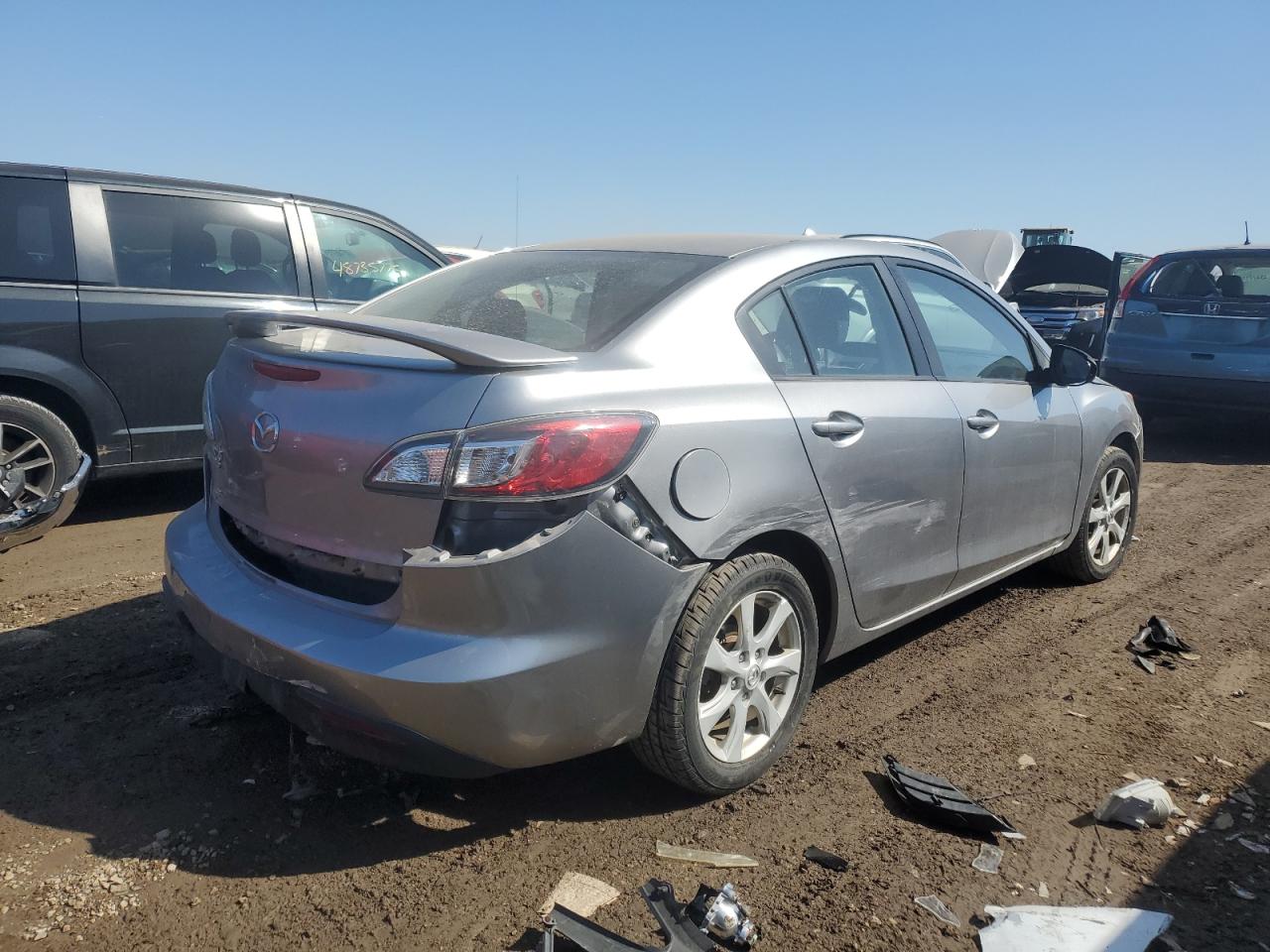 2010 Mazda 3 VIN JM1BL1SF7A1233411 Copart auction photo, all over damage thumbnail 3