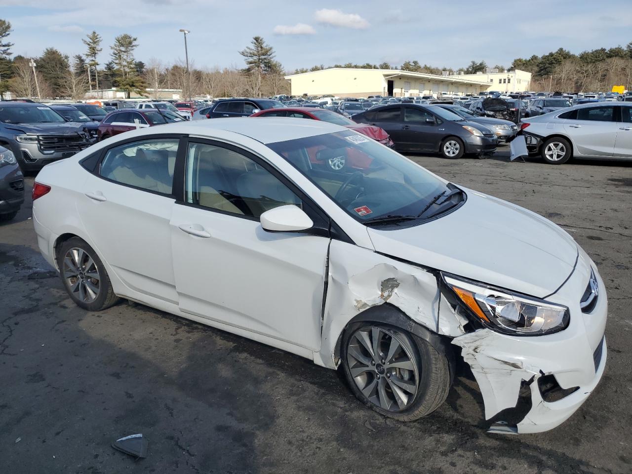 2017 Hyundai Accent VIN KMHCT4AE3HU364144 Copart auction photo, front end damage thumbnail 4