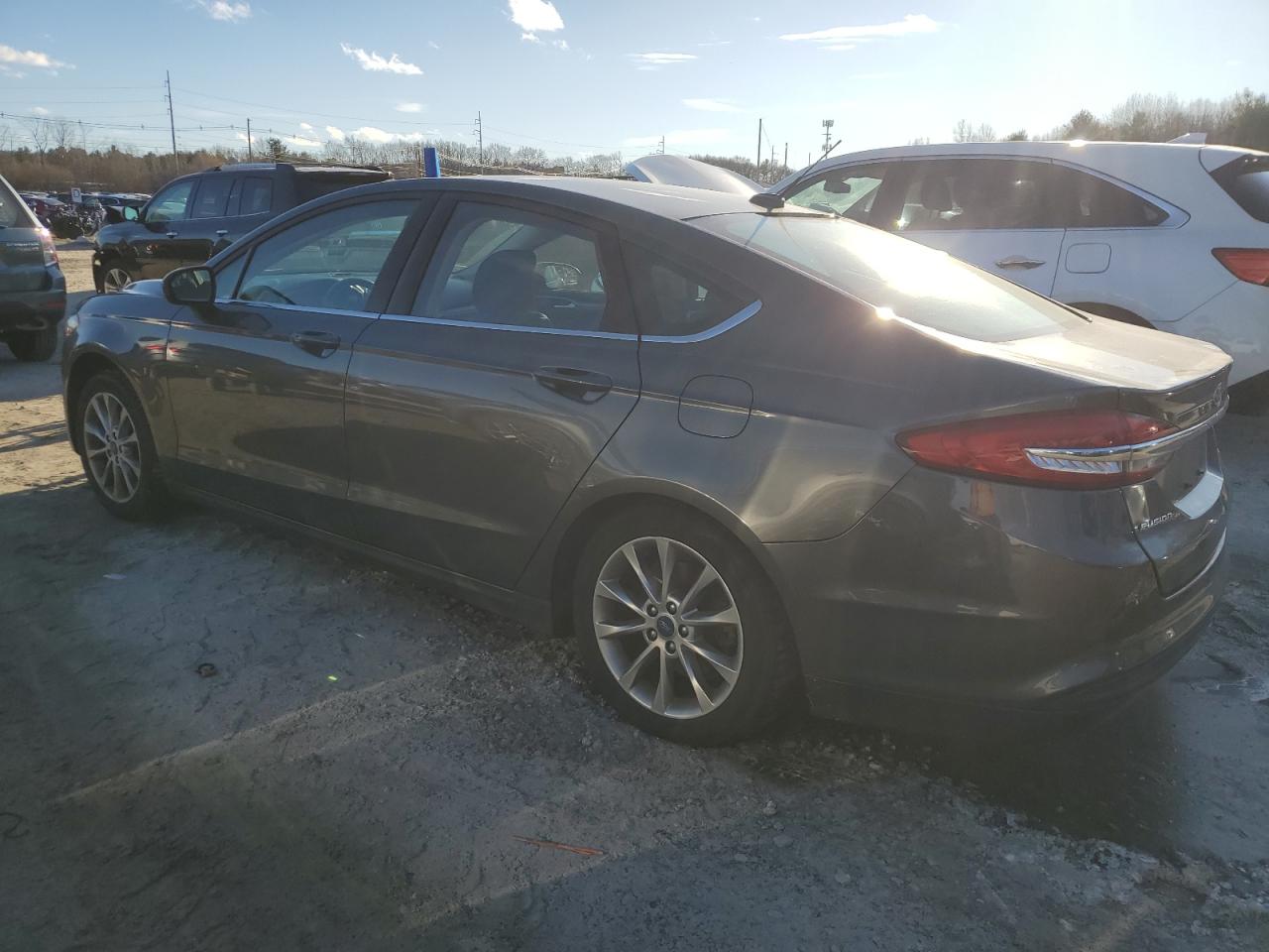 2017 Ford Fusion VIN 3FA6P0H76HR202818 Copart auction photo, side / rear end damage thumbnail 2