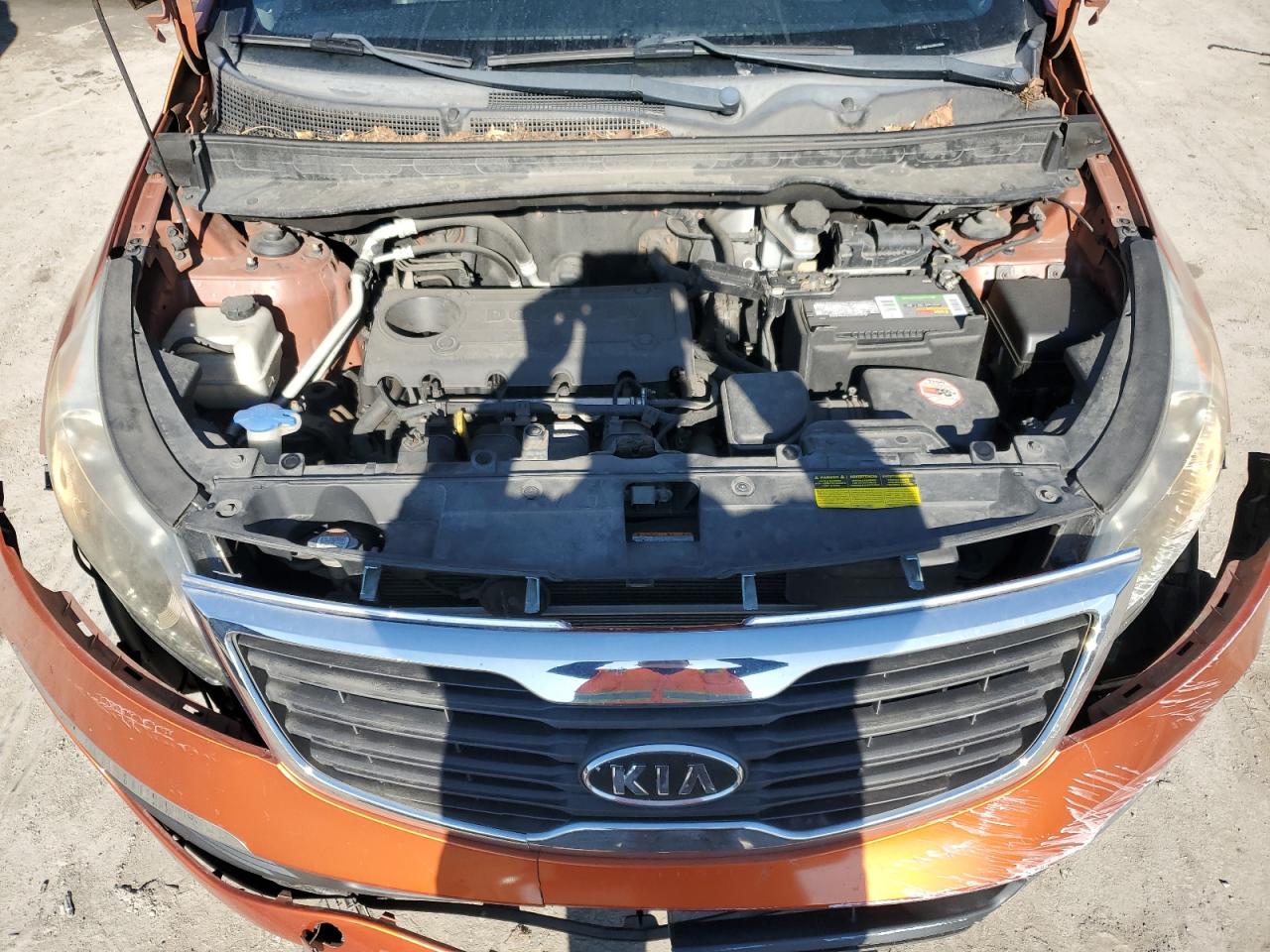 2011 KIA Sportage VIN KNDPCCA25B7078176 Copart auction photo, front end damage thumbnail 12