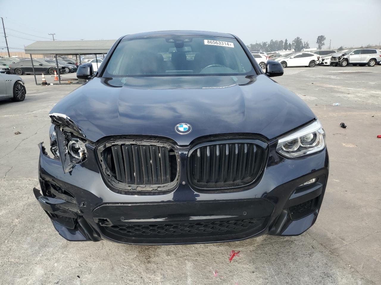 2021 BMW X4 VIN 5UX2V1C08M9H96852 Copart auction photo, all over damage thumbnail 5
