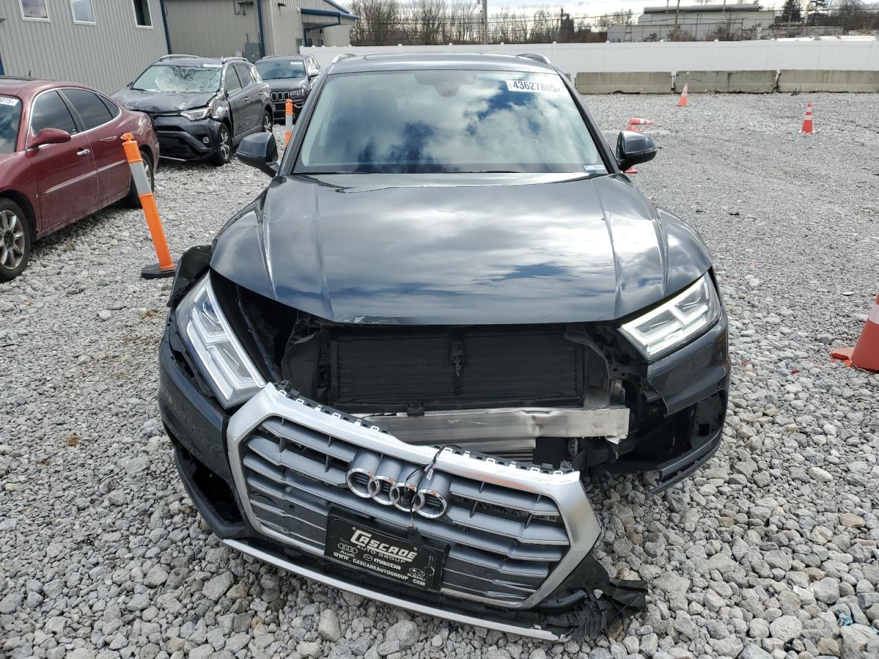 2019 Audi Q5 VIN WA1BNAFY0K2139897 Copart auction photo, front end / side damage thumbnail 5