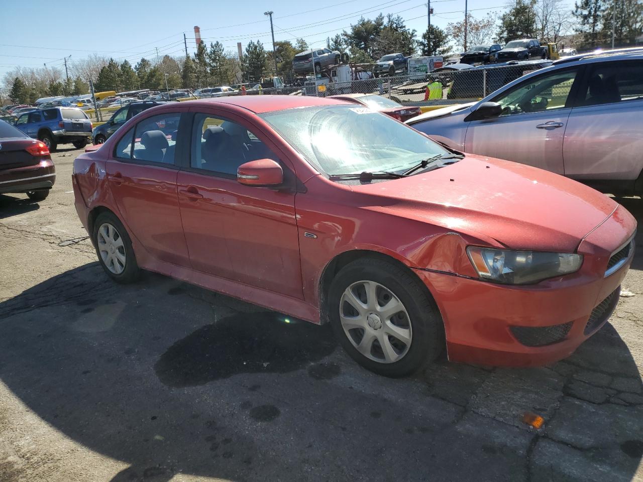2015 Mitsubishi Lancer VIN JA32U2FU6FU010695 Copart auction photo, rear end / side damage thumbnail 4