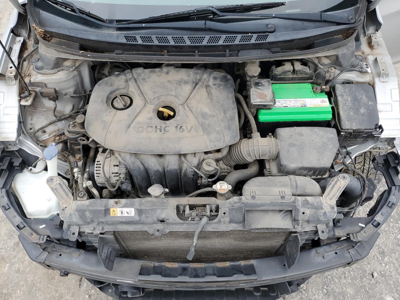 2013 Hyundai Elantra VIN 5NPDH4AE6DH331959 Copart auction photo, front end / minor dent/scratches damage thumbnail 11