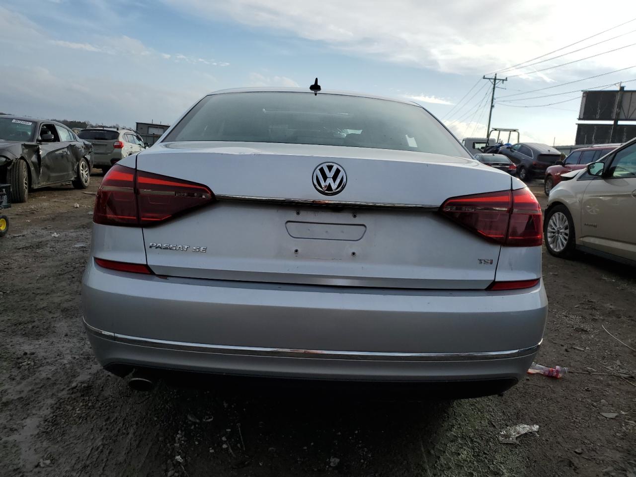 2017 Volkswagen Passat VIN 1VWBT7A32HC020162 Copart auction photo, all over / undercarriage damage thumbnail 6