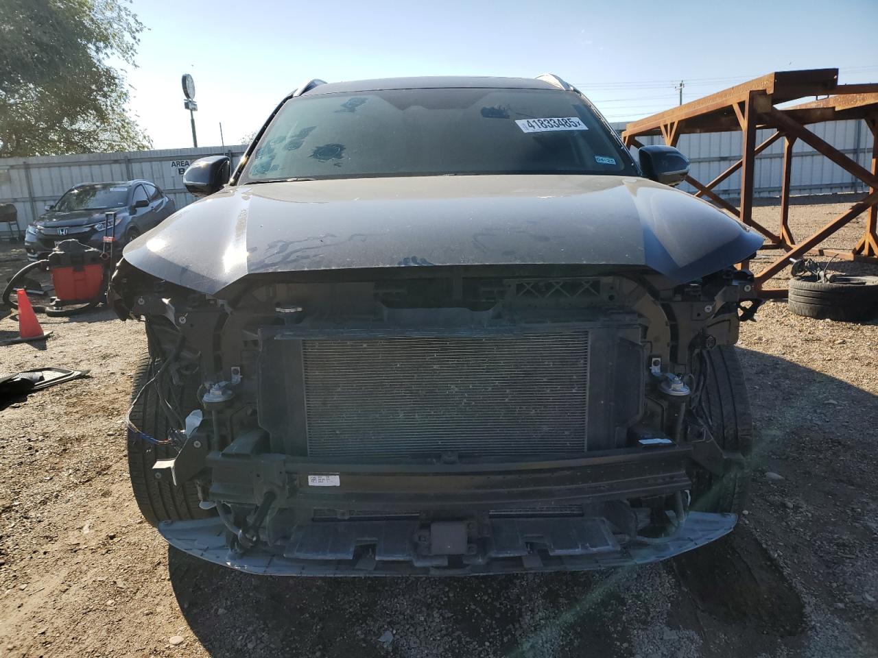 2023 Hyundai Palisade VIN KM8R74GE0PU591246 Copart auction photo, front end / all over damage thumbnail 5