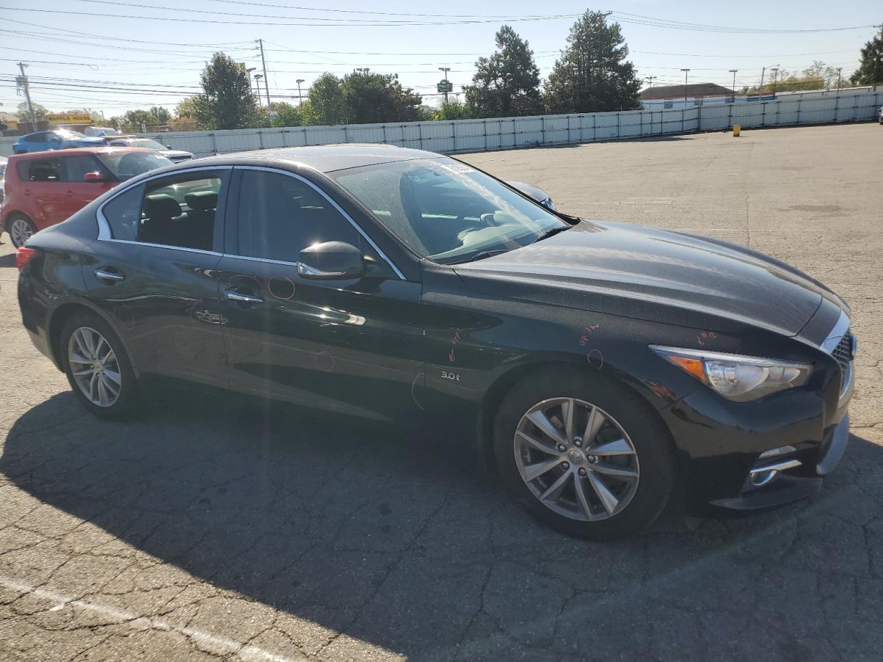 2016 Infiniti Q50 VIN JN1EV7ARXGM345264 Copart auction photo, all over damage thumbnail 4