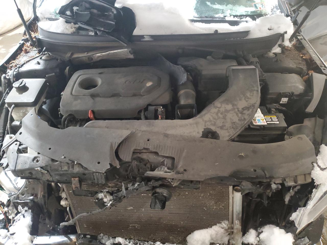 2017 Hyundai Sonata VIN 5NPE24AF6HH583764 Copart auction photo, front end / side damage thumbnail 12
