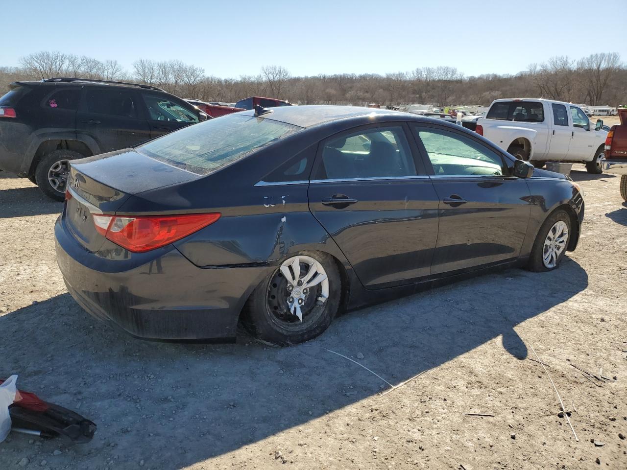 2011 Hyundai Sonata VIN 5NPEB4AC4BH254185 Copart auction photo, side damage thumbnail 3
