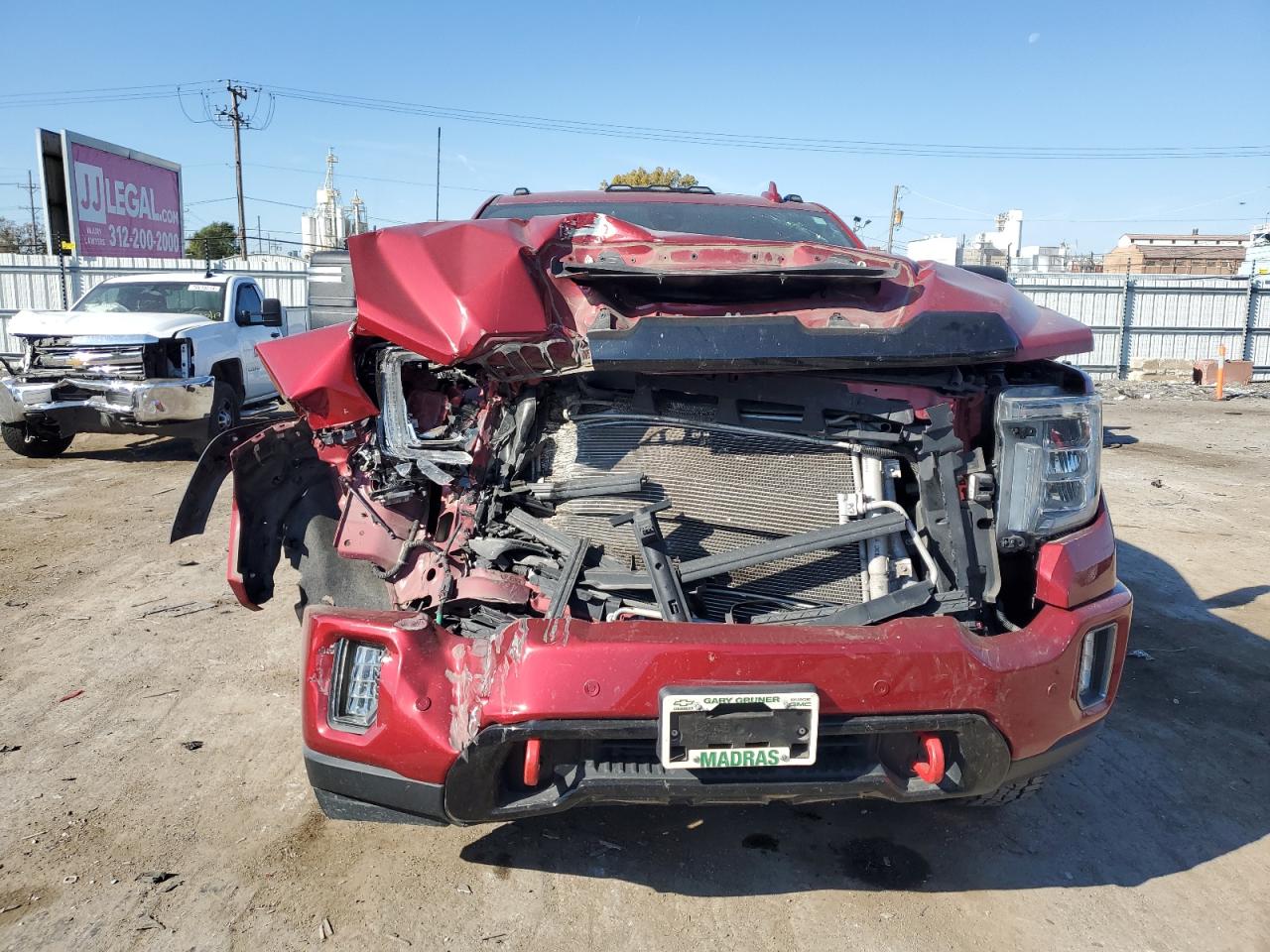 2020 GMC Sierra VIN 1GT49PEY7LF297901 Copart auction photo, front end damage thumbnail 5