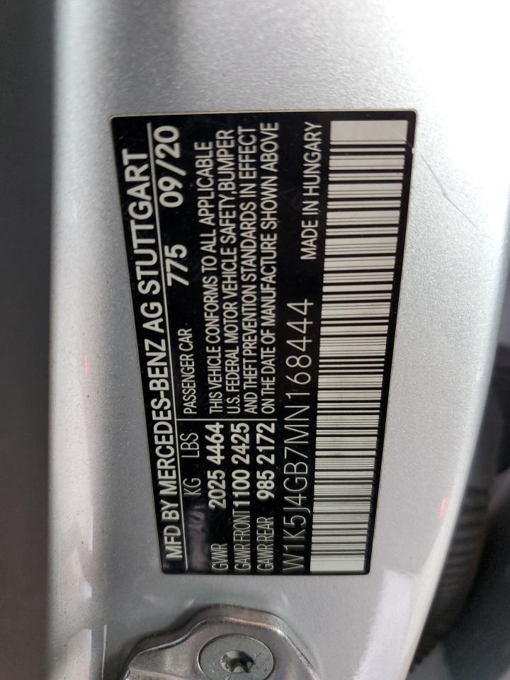 2021 Mercedes-Benz CLA-klasse VIN W1K5J4GB7MN168444 Copart auction photo, minor dent/scratches damage thumbnail 14