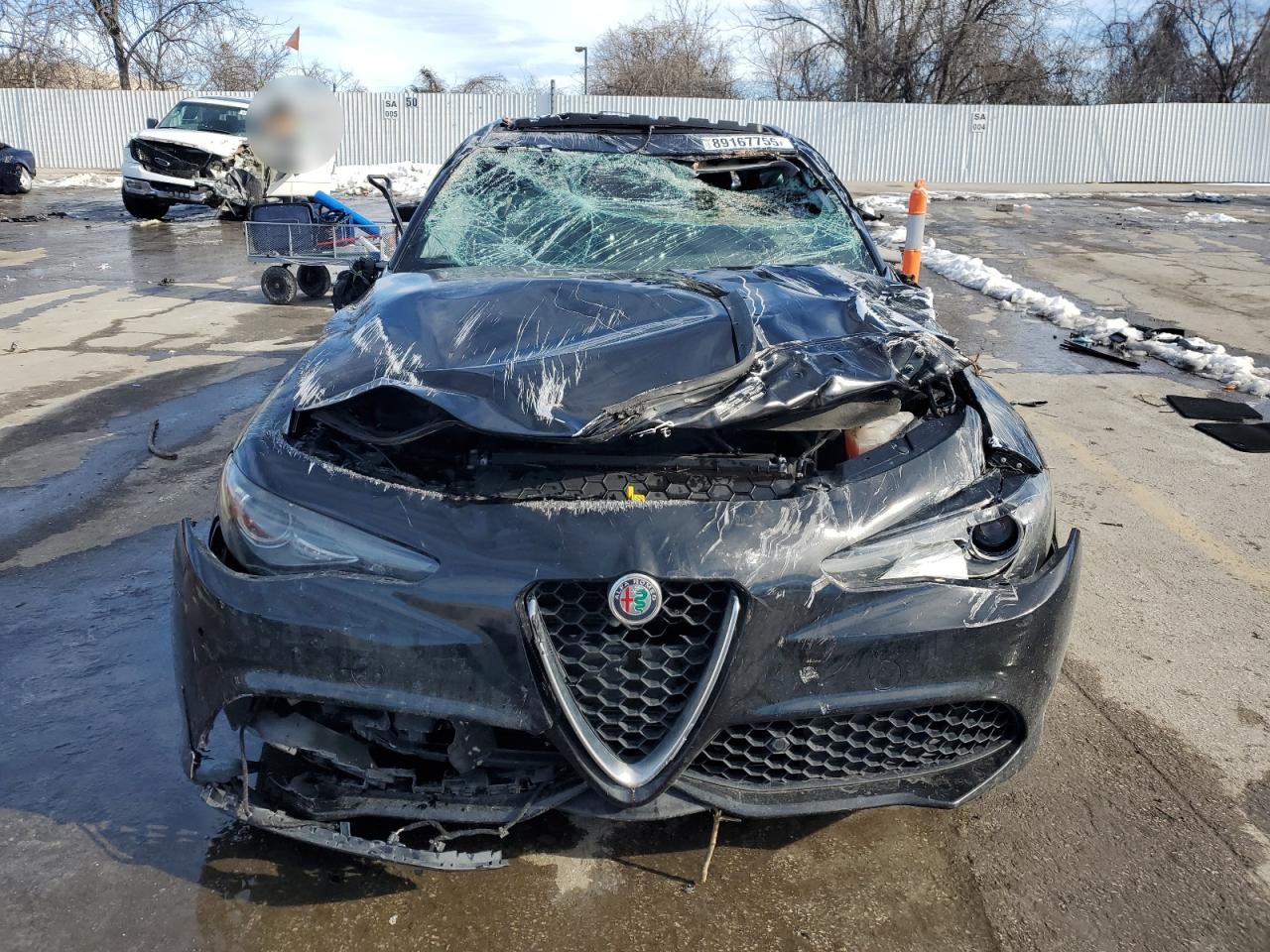 2018 Alfa Romeo Giulia VIN ZARFAEEN6J7579700 Copart auction photo, all over damage thumbnail 5