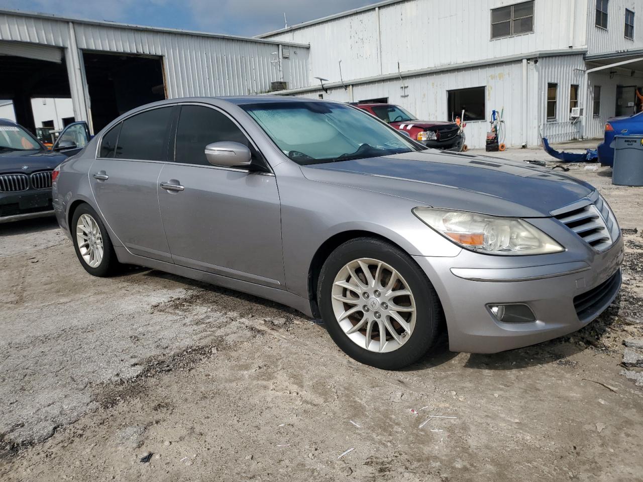 2010 Hyundai Genesis VIN KMHGC4DE6AU096967 Copart auction photo, water/flood damage thumbnail 4