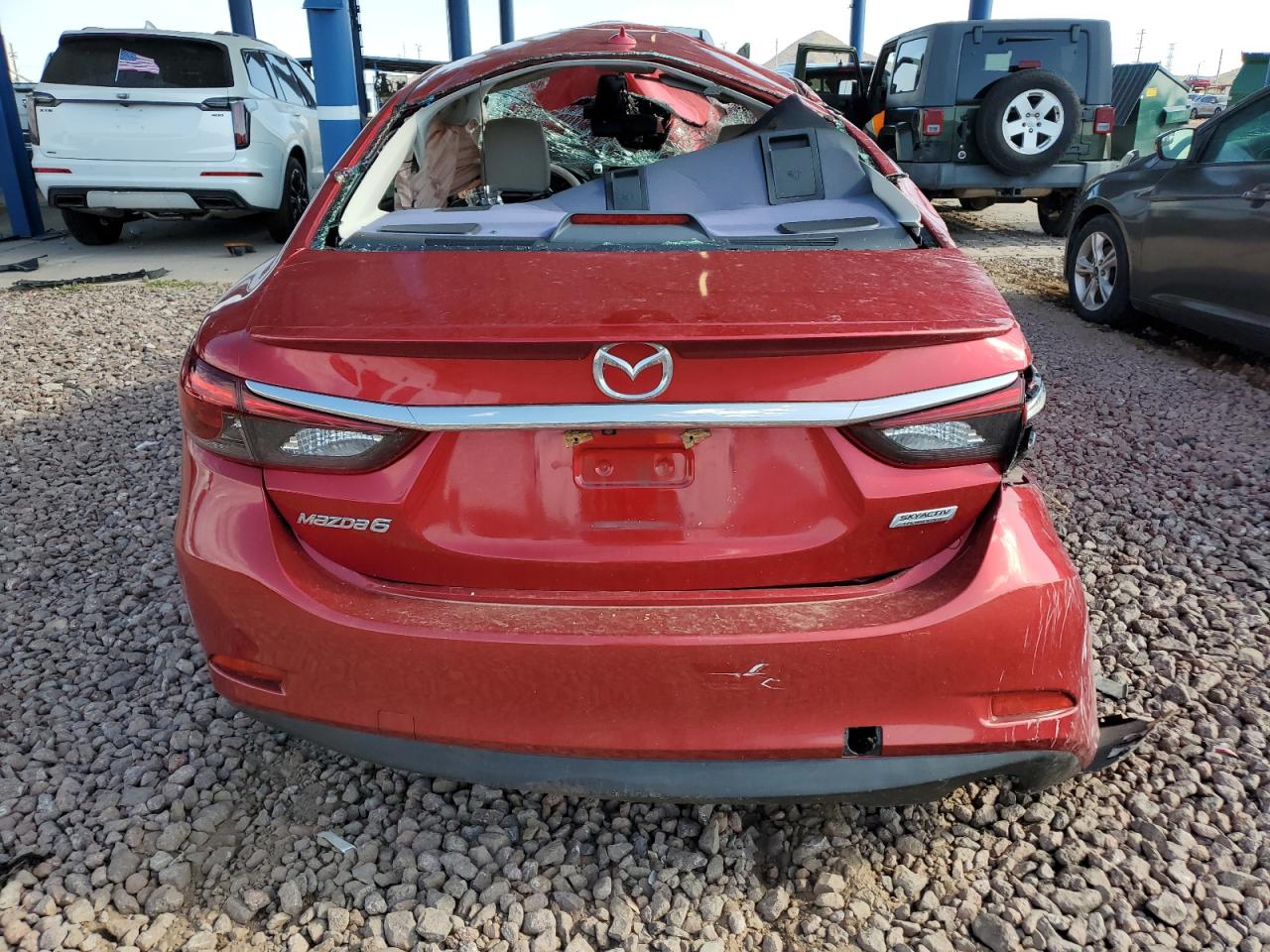 2016 Mazda 6 VIN JM1GJ1W55G1437601 Copart auction photo, all over damage thumbnail 6