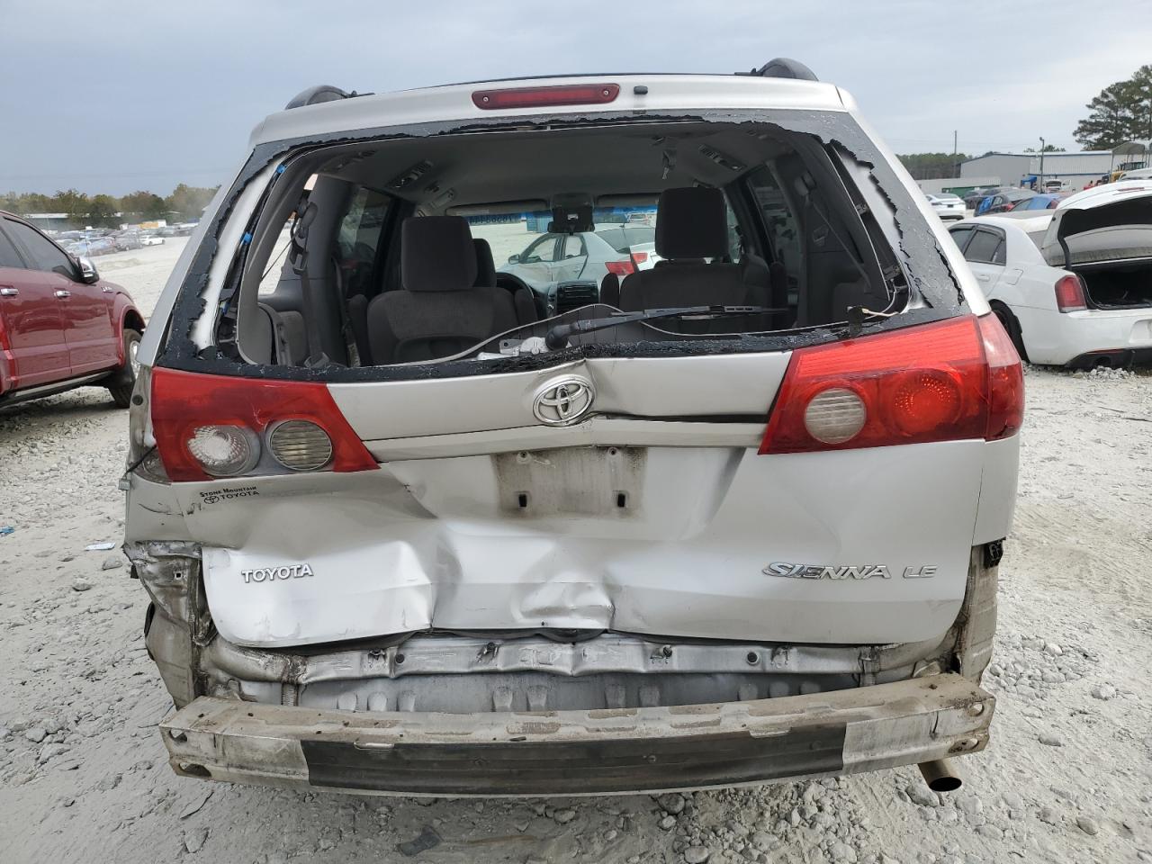 2009 Toyota Sienna VIN 5TDZK23C39S285452 Copart auction photo, rear end / front end damage thumbnail 6