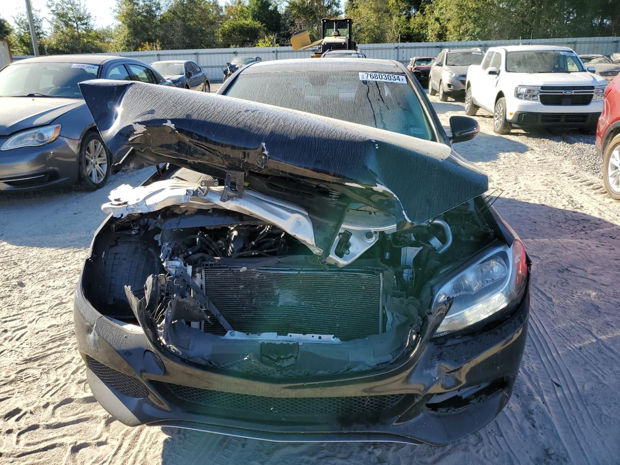 2017 Mercedes-Benz C-klasse VIN 55SWF4JB8HU233359 Copart auction photo, front end damage thumbnail 5