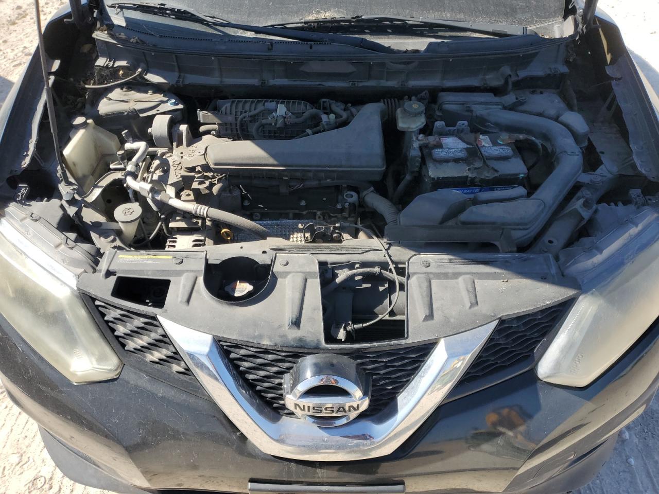 2016 Nissan Rogue VIN 5N1AT2MT2GC840412 Copart auction photo, front end / side damage thumbnail 11