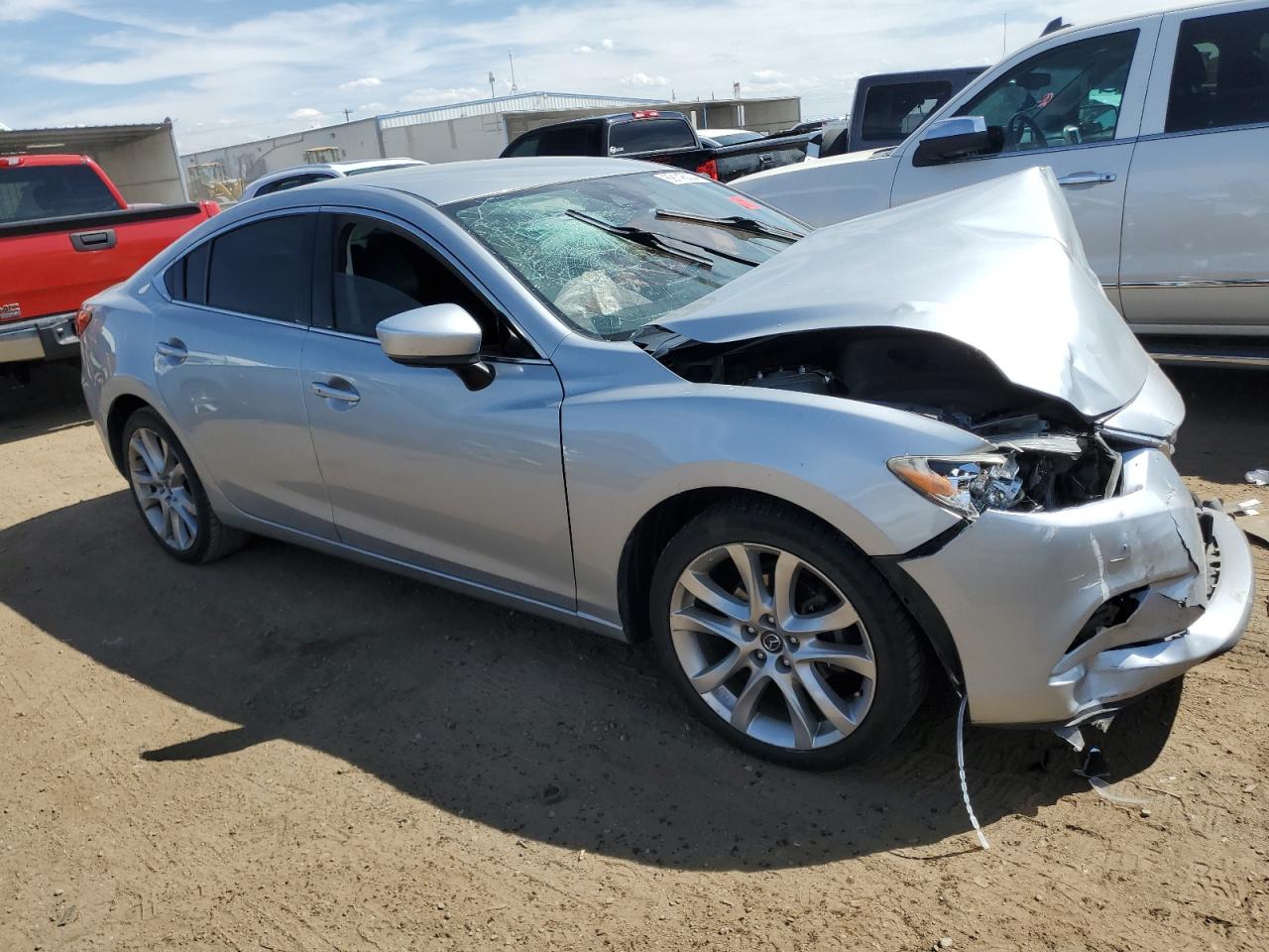 2017 Mazda 6 VIN JM1GL1V51H1122484 Copart auction photo, front end damage thumbnail 4