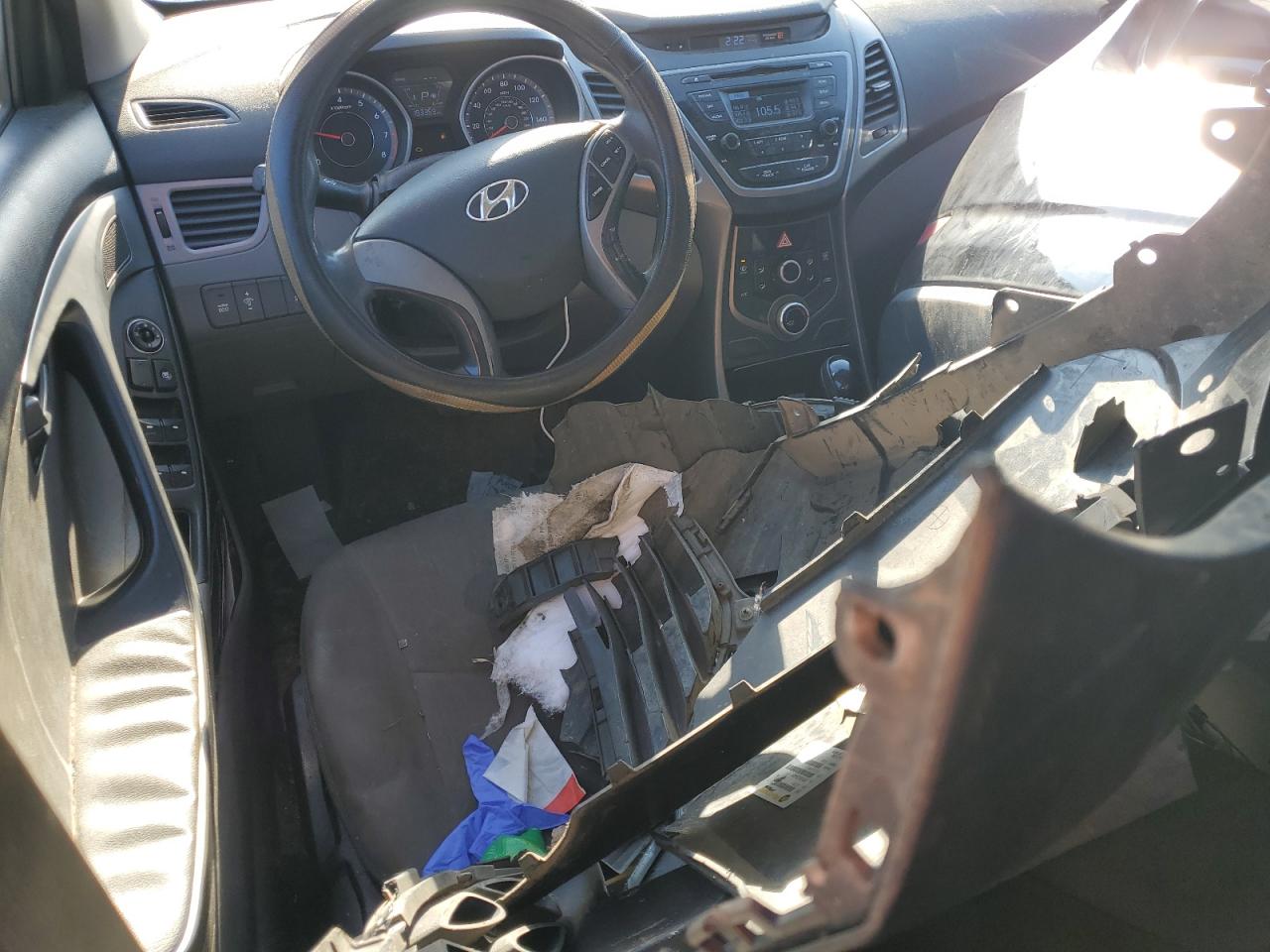2016 Hyundai Elantra VIN KMHDH4AE7GU635338 Copart auction photo, all over / vandalism damage thumbnail 8