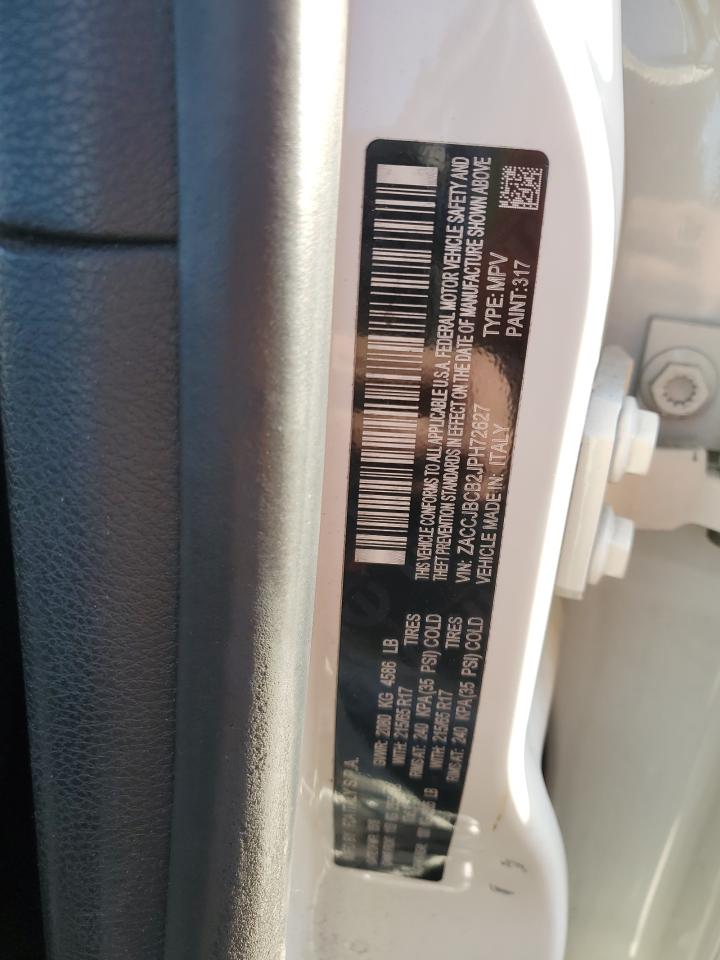 2018 Jeep Renegade VIN ZACCJBCB2JPH72627 Copart auction photo, rear end damage thumbnail 13