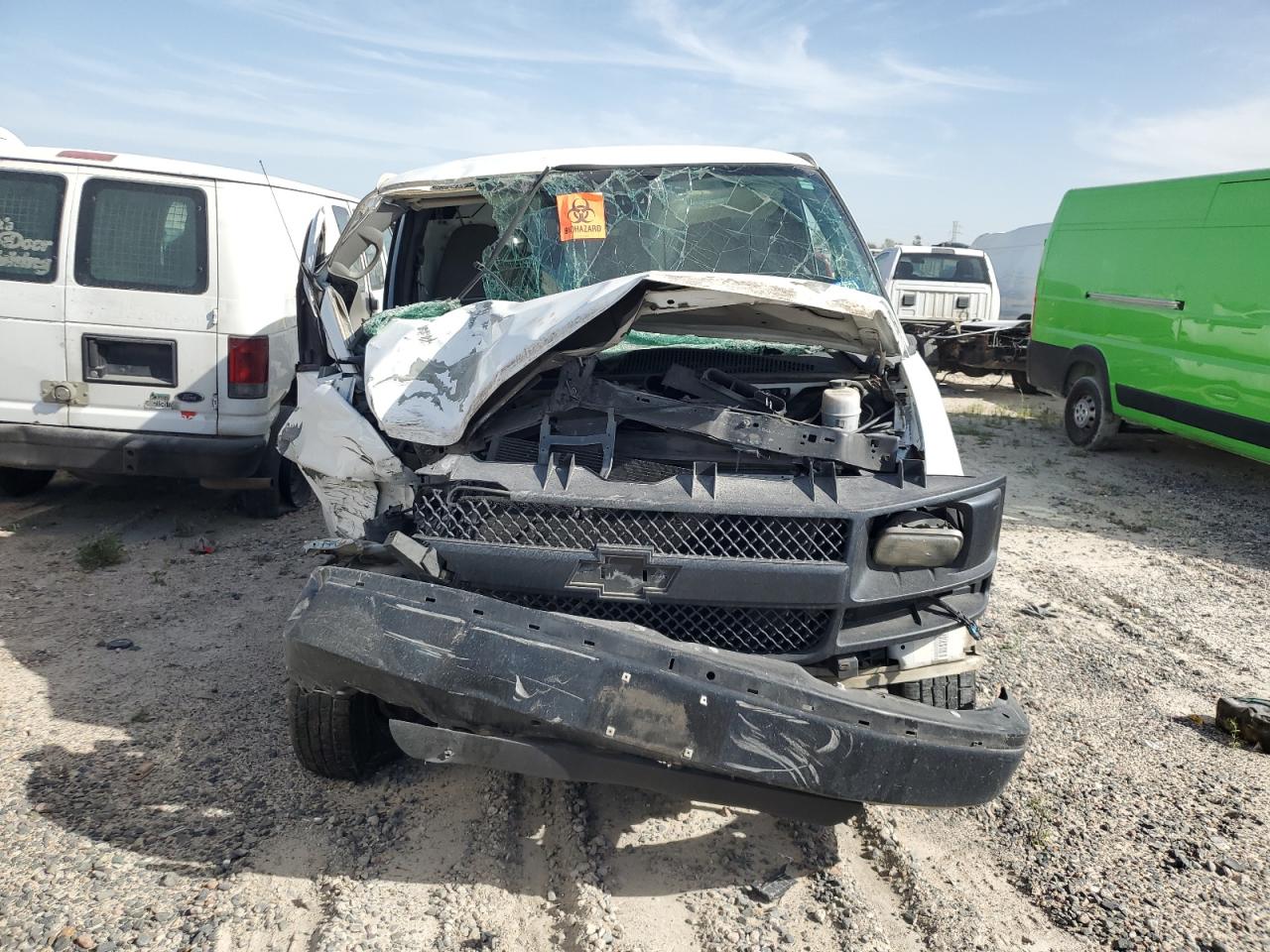 2014 Chevrolet Express VIN 1GCZGTCG6E1122019 Copart auction photo, front end / side damage thumbnail 5