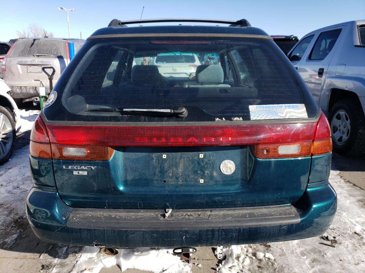 1995 Subaru Legacy VIN 4S3BK6357S7347834 Copart auction photo, front end / hail damage thumbnail 6