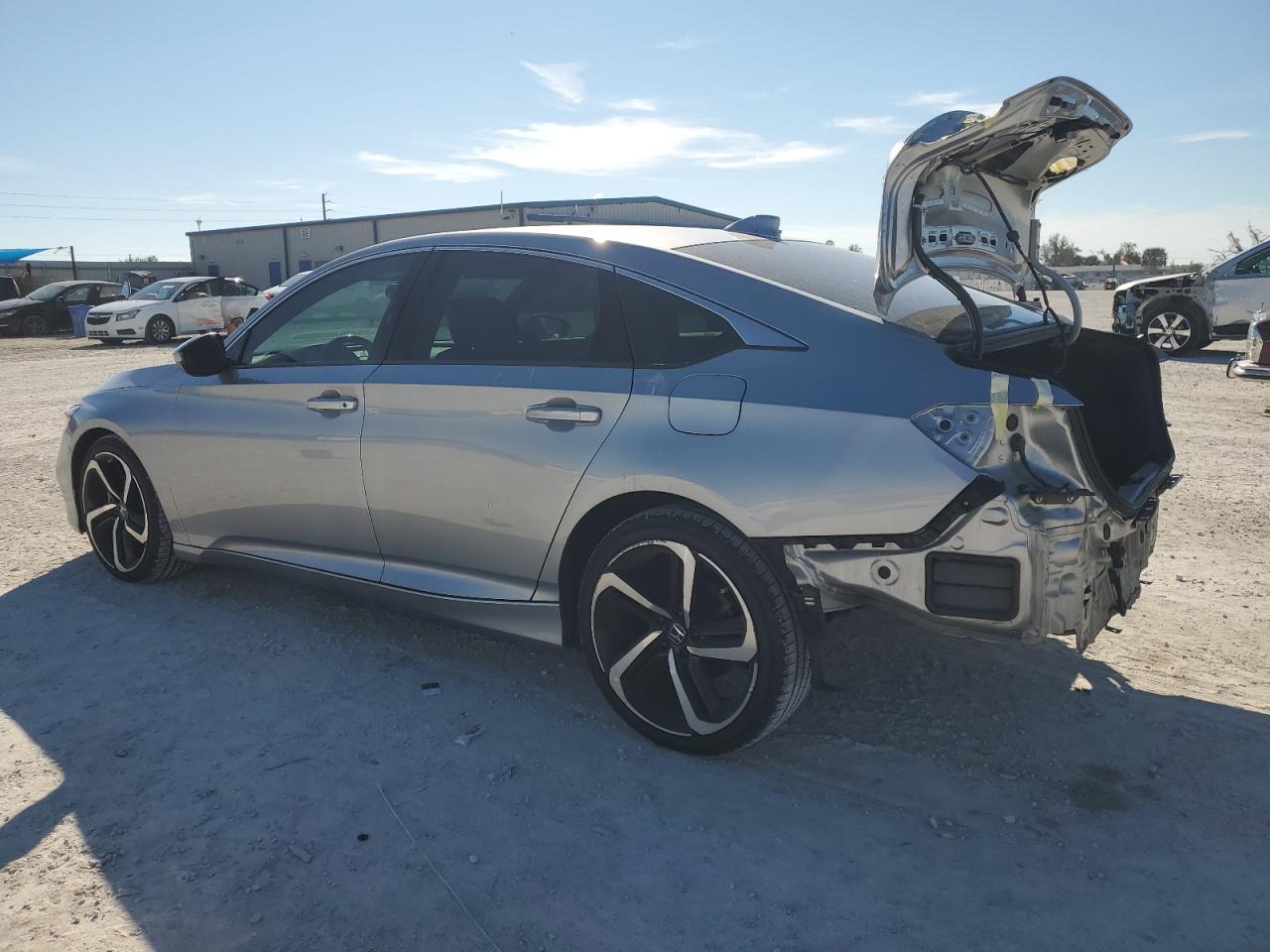 2020 Honda Accord VIN 1HGCV1F32LA144445 Copart auction photo, rear end damage thumbnail 2