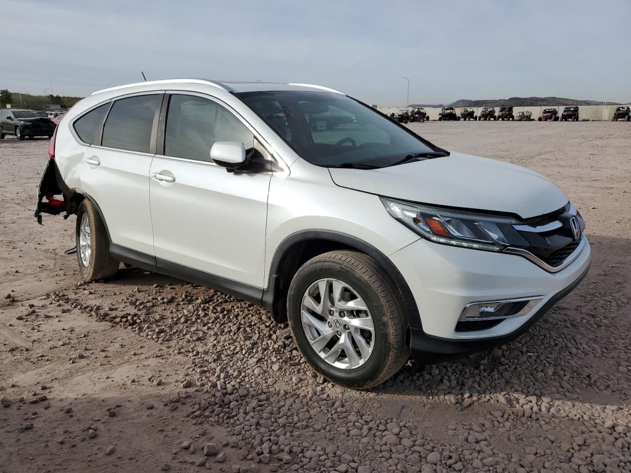 2015 Honda CR-V VIN 5J6RM3H78FL023722 Copart auction photo, rear end / side damage thumbnail 4