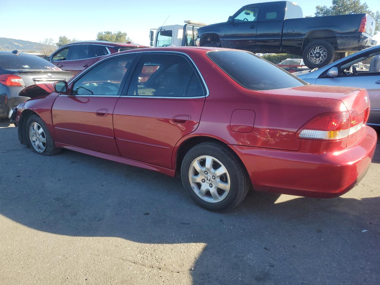 2001 Honda Accord VIN JHMCG660X1C022766 Copart auction photo, front end / side damage thumbnail 2