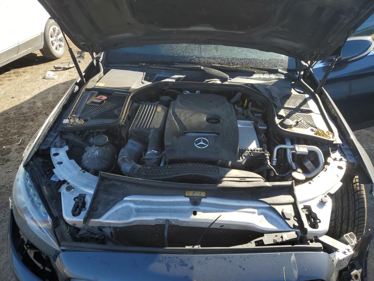 2015 Mercedes-Benz C-klasse VIN 55SWF4JB6FU076086 Copart auction photo, front end damage thumbnail 11