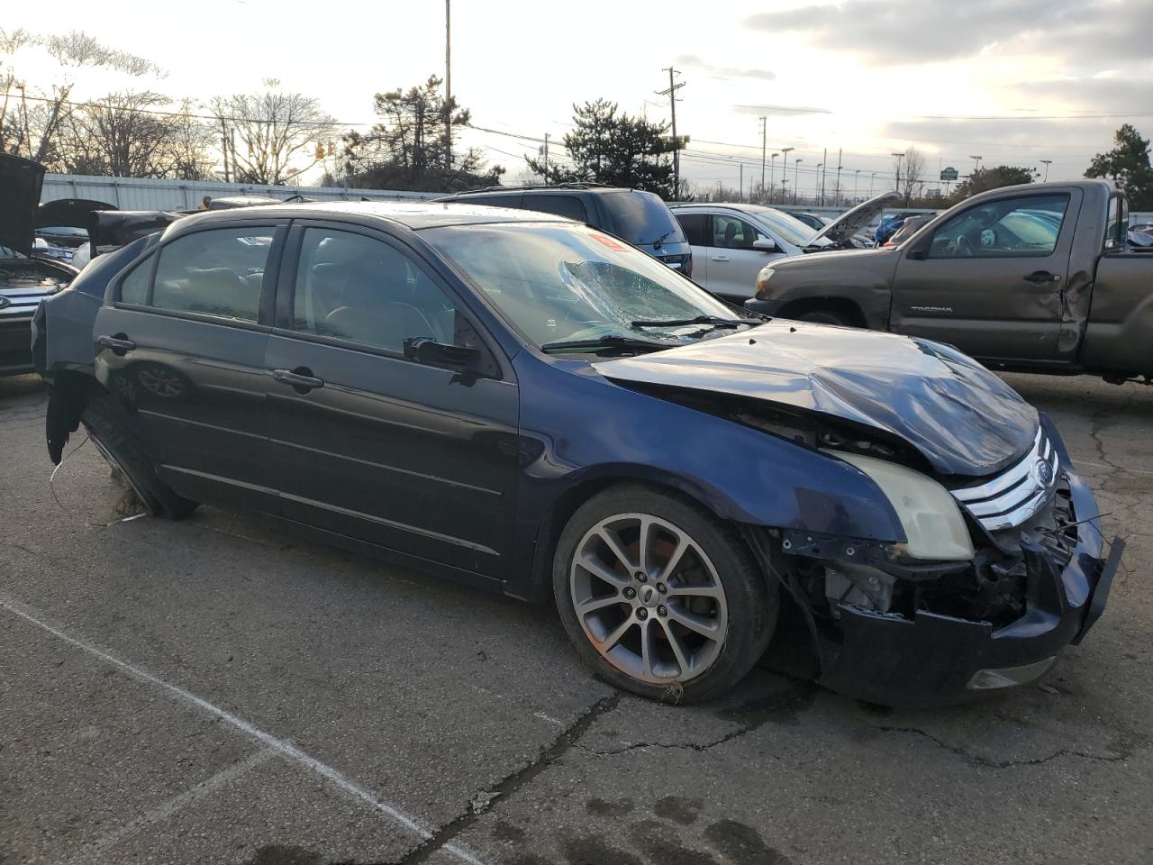2009 Ford Fusion VIN 3FAHP07Z69R161040 Copart auction photo, all over / undercarriage damage thumbnail 4