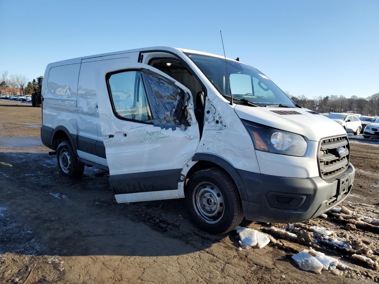 2020 Ford Transit VIN 1FTBR1Y8XLKB60989 Copart auction photo, side damage thumbnail 4