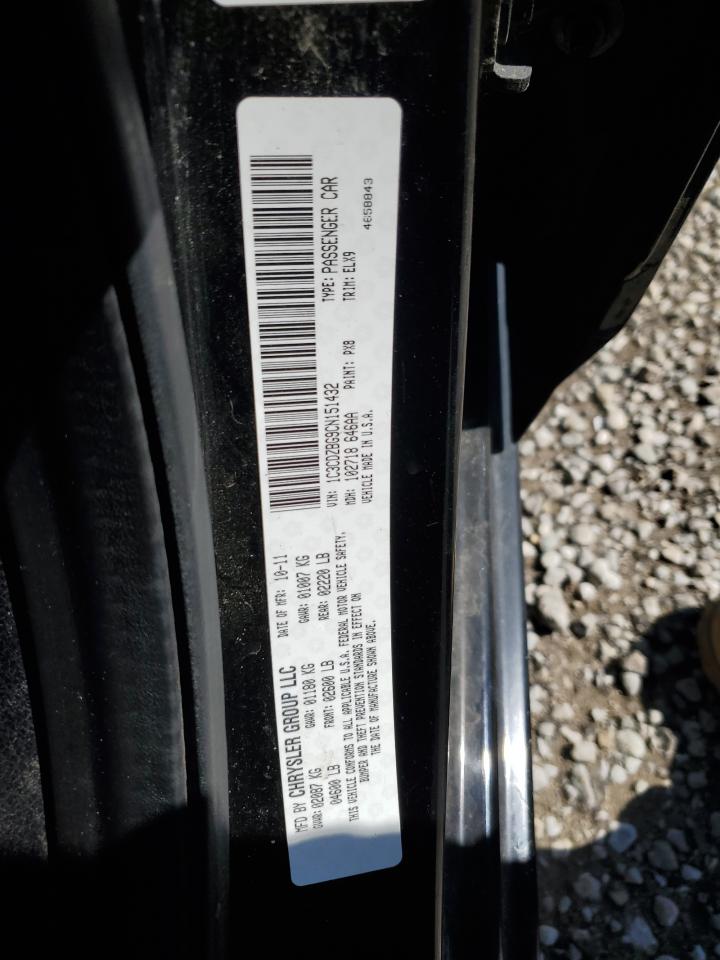 2012 Dodge Avenger VIN 1C3CDZBG9CN151432 Copart auction photo, front end damage thumbnail 14