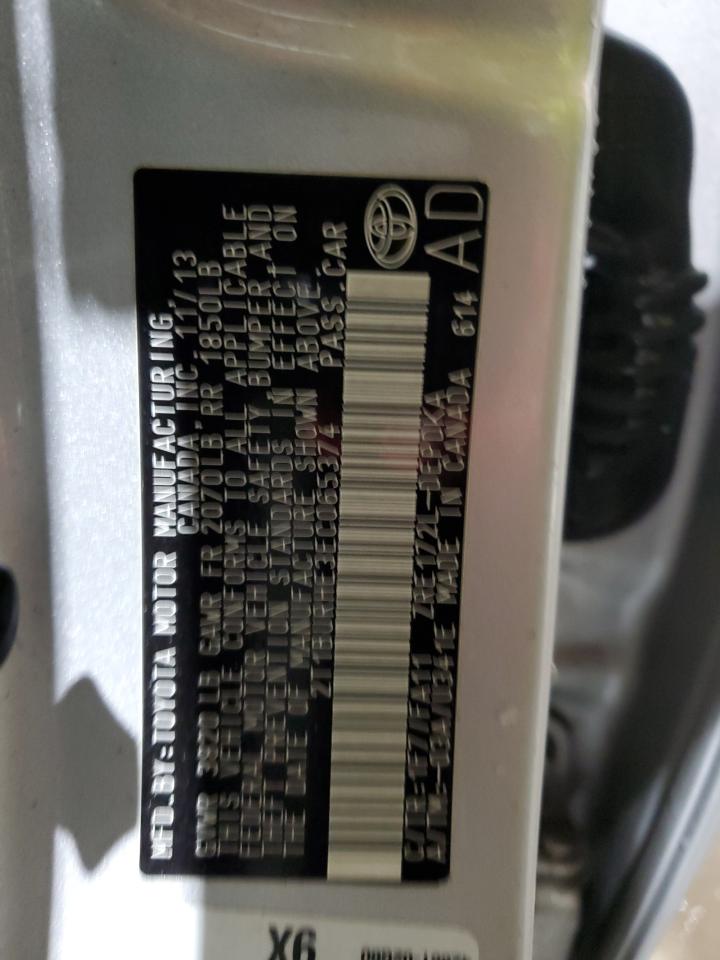 2014 Toyota Corolla VIN 2T1BURHE3EC065374 Copart auction photo, front end damage thumbnail 13