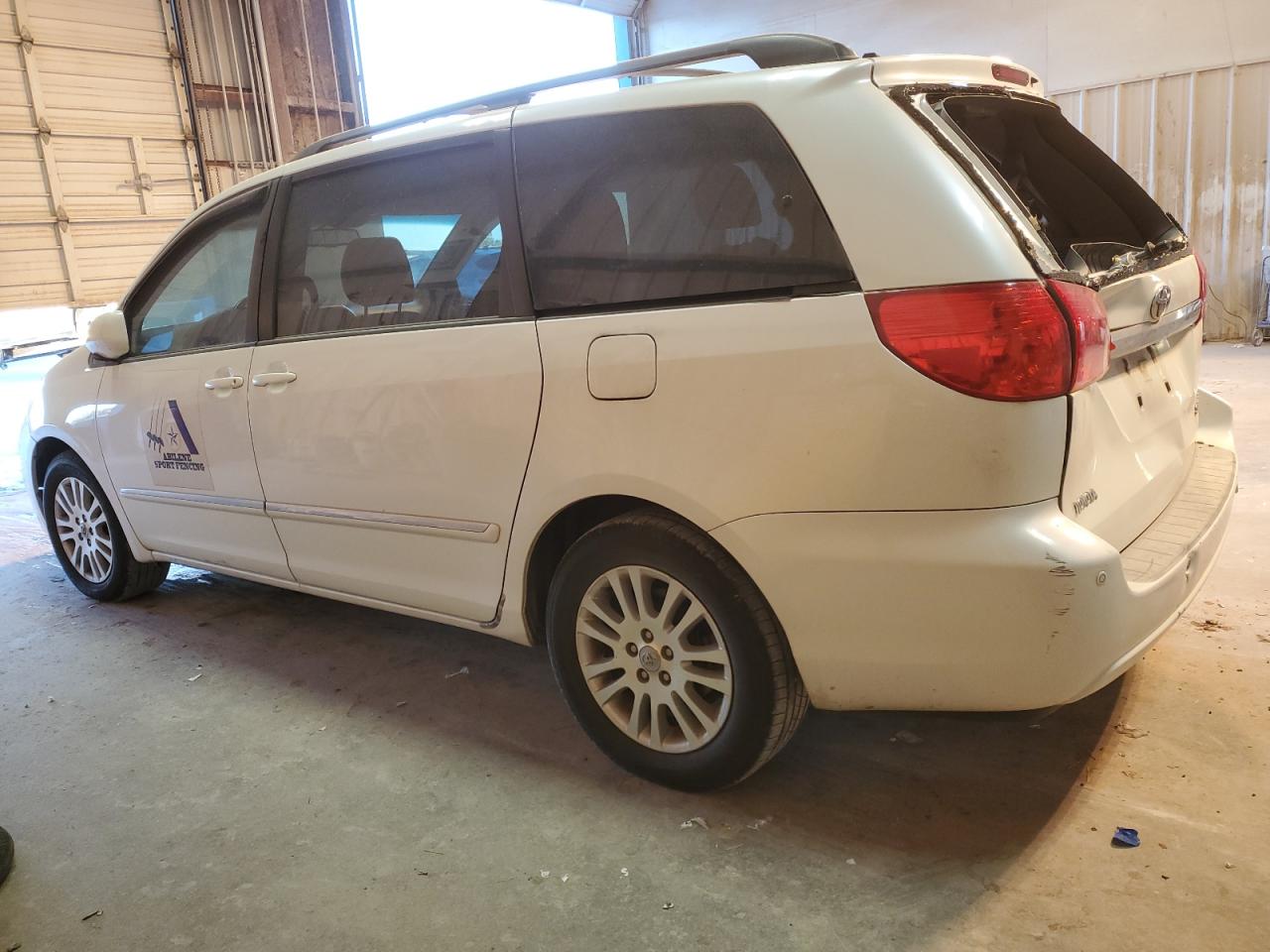 2009 Toyota Sienna VIN 5TDZK22C69S281073 Copart auction photo, rear end / hail damage thumbnail 2
