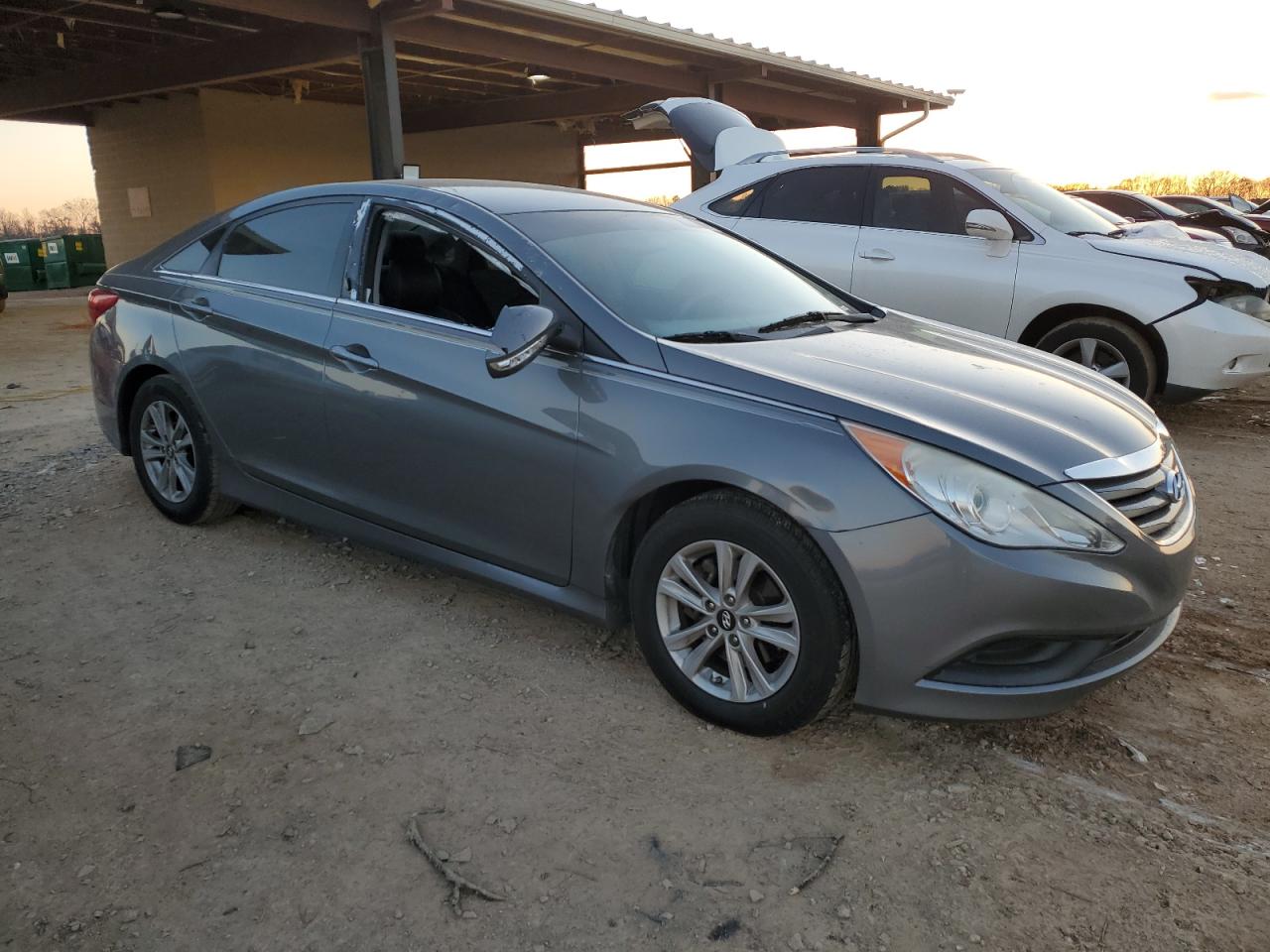 2014 Hyundai Sonata VIN 5NPEB4AC6EH928230 Copart auction photo, side damage thumbnail 4
