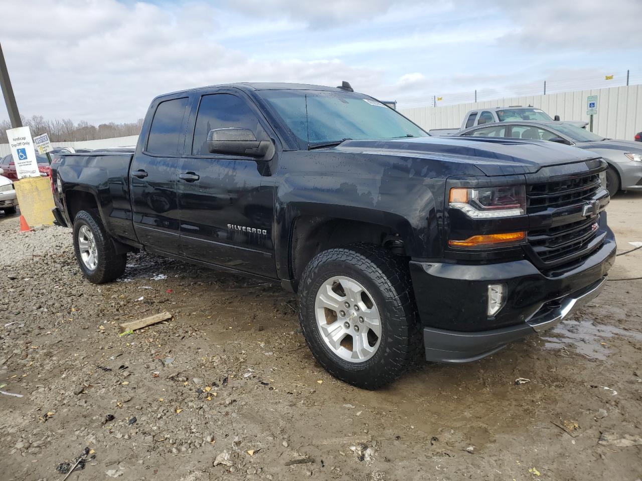 2018 Chevrolet Silverado VIN 2GCVKREC7J1106703 Copart auction photo, front end / side damage thumbnail 4