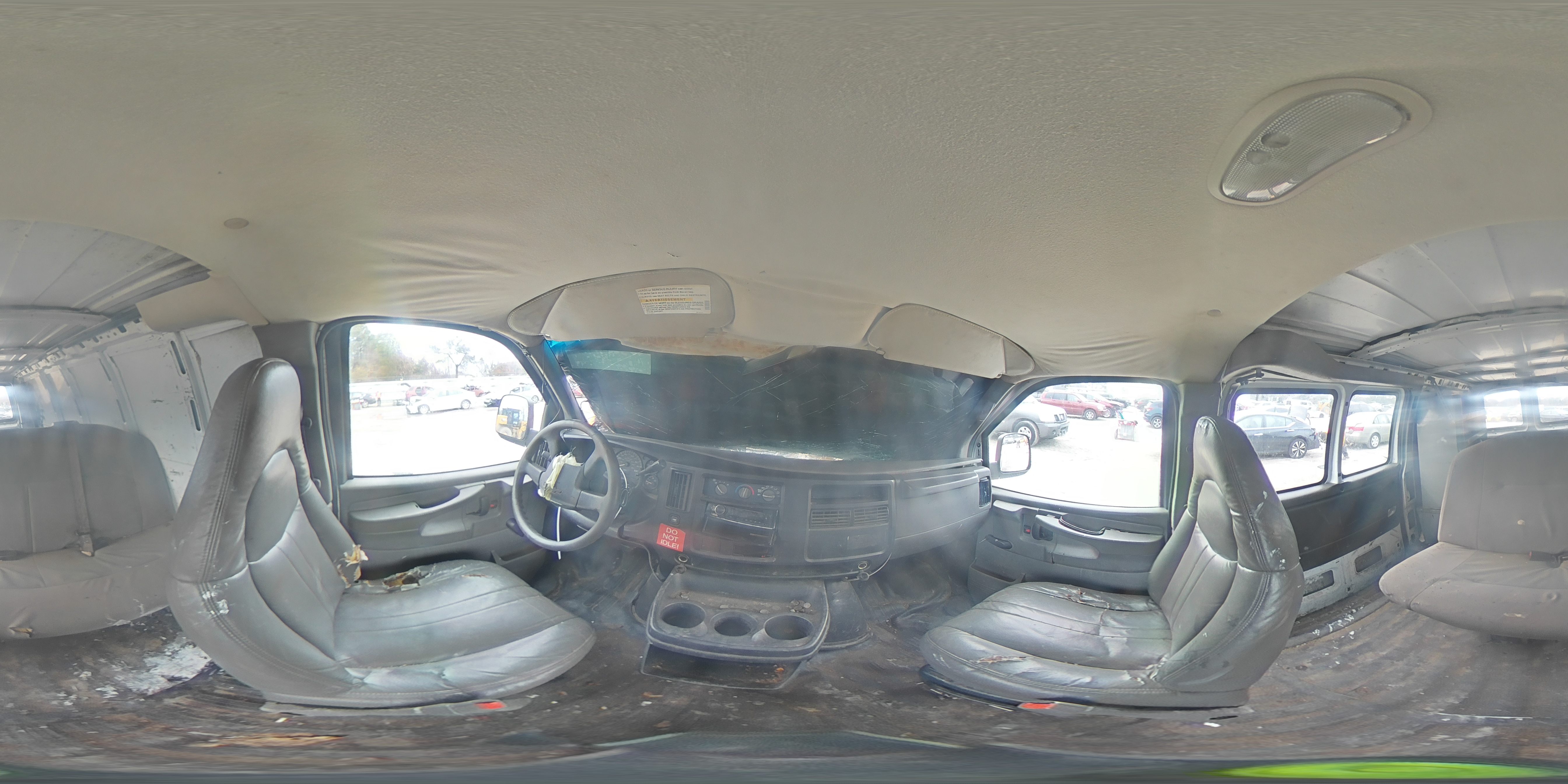 2005 Chevrolet Express VIN 1GCHG35U351116886 Copart auction photo, front end / rear end damage thumbnail 13
